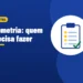 Ilustração de uma ficha de cadastro, ao lado do título Biometria quem precisa fazer